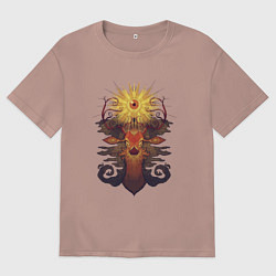 Футболка оверсайз мужская Новое просветление, цвет: пыльно-розовый