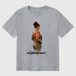 Мужская футболка оверсайз Panam Cyberpunk2077 Панам