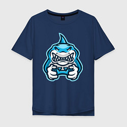 Мужская футболка оверсайз Shark player