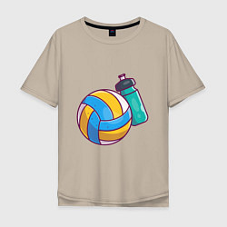 Мужская футболка оверсайз Ball & Water
