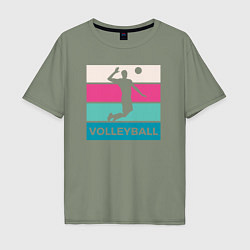 Мужская футболка оверсайз Volleyball Play