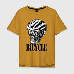 Мужская футболка оверсайз Bicycle Skull