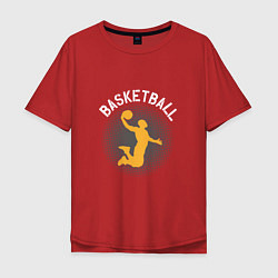Мужская футболка оверсайз Basketball Dunk