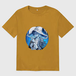 Футболка оверсайз мужская Ведьма Ренни, цвет: горчичный