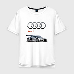 Футболка оверсайз мужская Audi Germany, цвет: белый