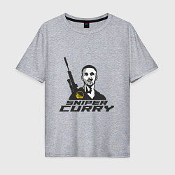 Футболка оверсайз мужская Sniper Curry, цвет: меланж