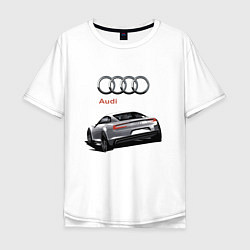 Футболка оверсайз мужская Audi Prestige Concept, цвет: белый