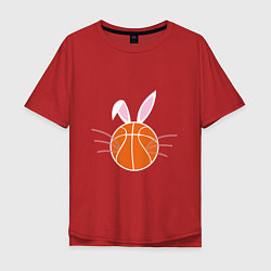 Мужская футболка оверсайз Basketball Bunny