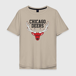 Мужская футболка оверсайз Chicago deers