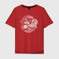 Футболка оверсайз мужская Arctic Monkeys, цвет: красный