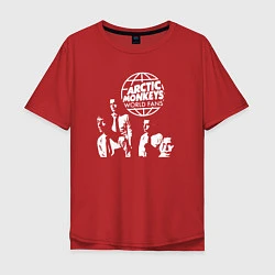 Футболка оверсайз мужская Arctic Monkeys арктик манкис, цвет: красный