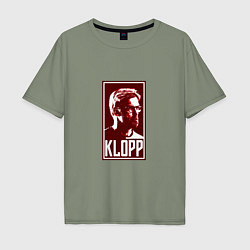 Мужская футболка оверсайз Klopp - Liverpool