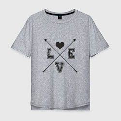 Мужская футболка оверсайз Love Arrow