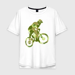 Мужская футболка оверсайз BMX Camouflage Retro