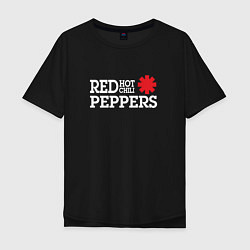 Мужская футболка оверсайз RHCP Logo Red Hot Chili Peppers