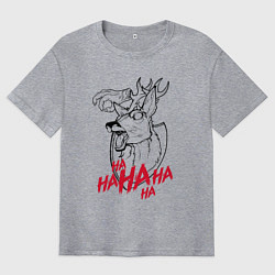 Футболка оверсайз мужская The animated scarecrow, цвет: меланж