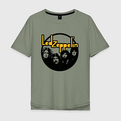 Мужская футболка оверсайз Led Zeppelin Лед Зеппелин