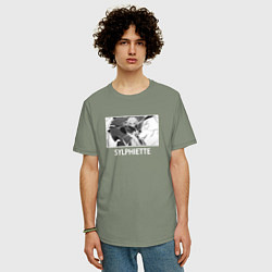 Футболка оверсайз мужская Сильфиетта, цвет: авокадо — фото 2