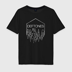 Футболка оверсайз мужская Deftones, цвет: черный