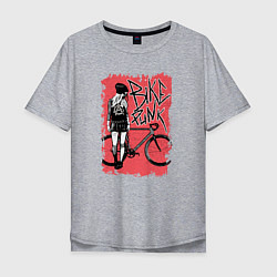 Мужская футболка оверсайз Red bike bike