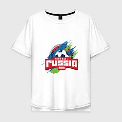 Мужская футболка оверсайз Football Russia 2018