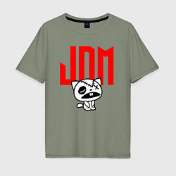 Мужская футболка оверсайз JDM Kitten-Zombie Japan
