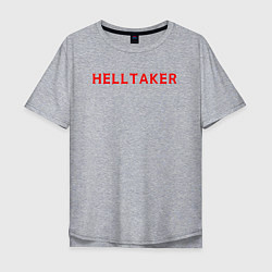 Футболка оверсайз мужская Helltaker logo, цвет: меланж