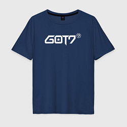 Футболка оверсайз мужская Got7 jinyoung, цвет: тёмно-синий
