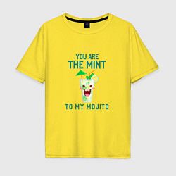 Мужская футболка оверсайз You are mint ot my mojito