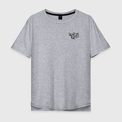 Мужская футболка оверсайз Noize mc нойз мс logo