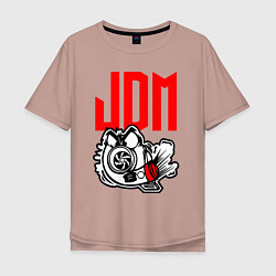 Мужская футболка оверсайз JDM Japan Engine