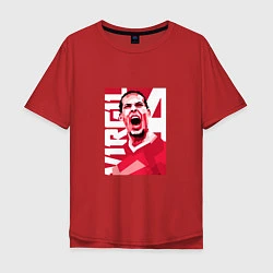 Мужская футболка оверсайз Liverpool - Virgil