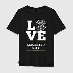 Футболка оверсайз мужская Leicester City Love Classic, цвет: черный