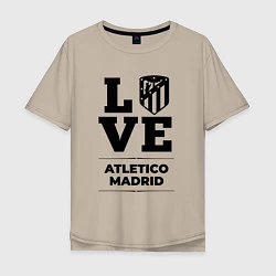 Мужская футболка оверсайз Atletico Madrid Love Классика