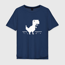 Мужская футболка оверсайз Chrome t-rex