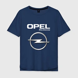 Футболка оверсайз мужская OPEL Pro Racing, цвет: тёмно-синий