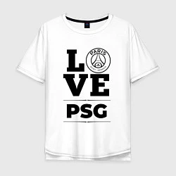 Мужская футболка оверсайз PSG Love Классика