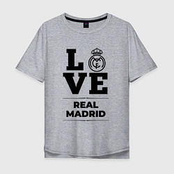 Мужская футболка оверсайз Real Madrid Love Классика