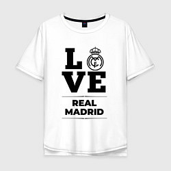 Мужская футболка оверсайз Real Madrid Love Классика