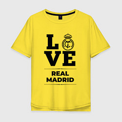 Мужская футболка оверсайз Real Madrid Love Классика