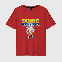 Мужская футболка оверсайз Silver Hedgehog Sonic Video Game