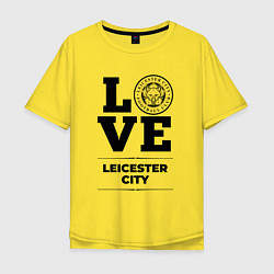 Мужская футболка оверсайз Leicester City Love Классика