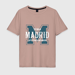 Мужская футболка оверсайз Team Madrid