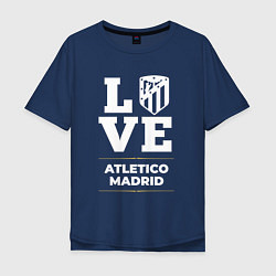 Футболка оверсайз мужская Atletico Madrid Love Classic, цвет: тёмно-синий