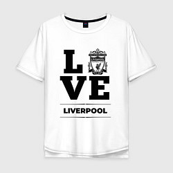 Мужская футболка оверсайз Liverpool Love Классика