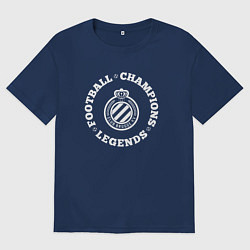 Мужская футболка оверсайз Club Brugge Чемпионы Легенды
