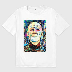 Футболка оверсайз мужская Pinhead Hellrazer, цвет: белый