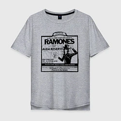 Мужская футболка оверсайз Live at the Palladium, NY - Ramones