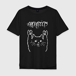 Мужская футболка оверсайз Architects Рок кот