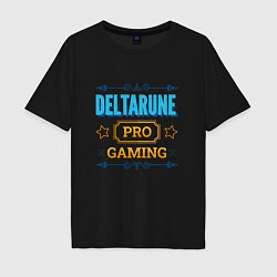 Футболка оверсайз мужская Игра Deltarune PRO Gaming, цвет: черный